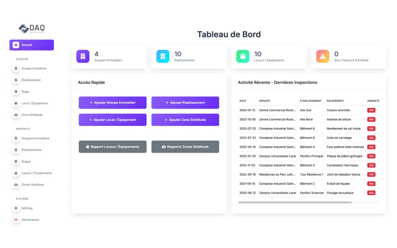 Diagnostic Amiante Québec